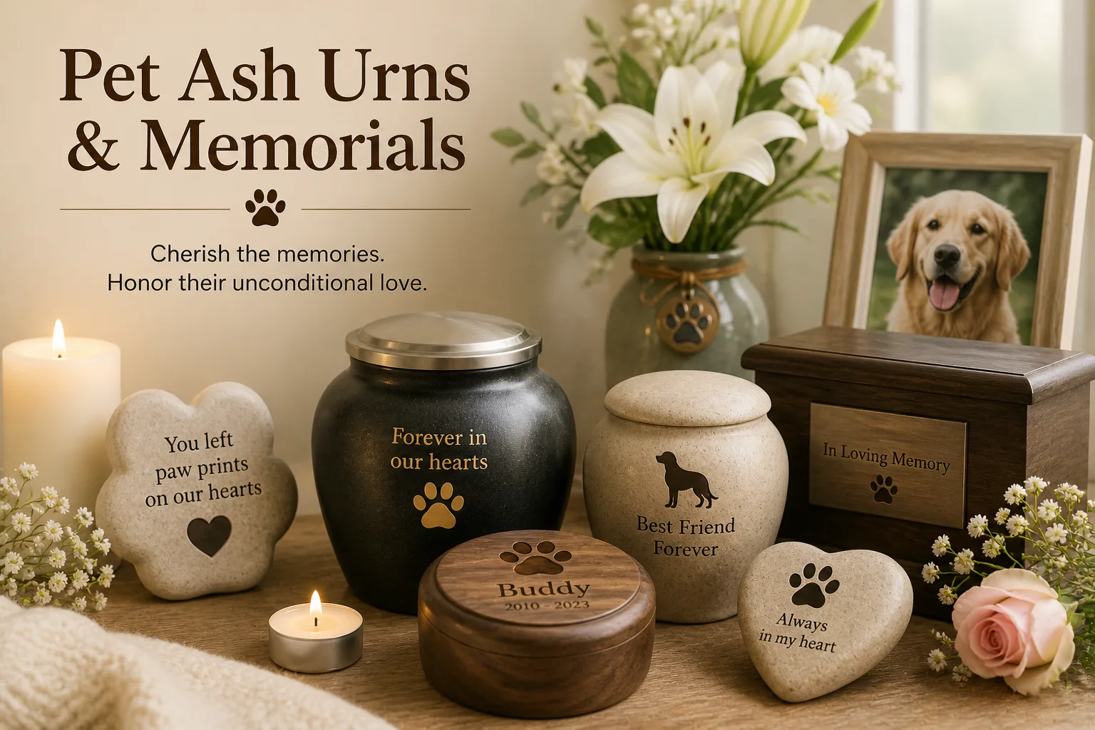 Pet ash delivery service after cremation